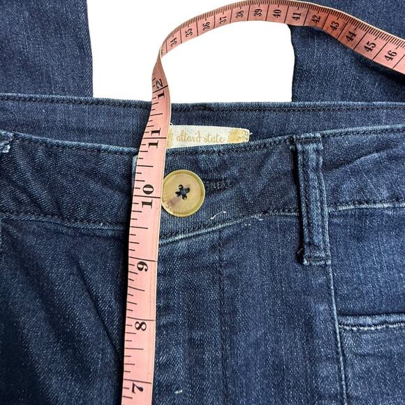 Altar'd State Dark Wash Front Seam Flare Bell Bottom Jeans Size 27 - Picture 7 of 8